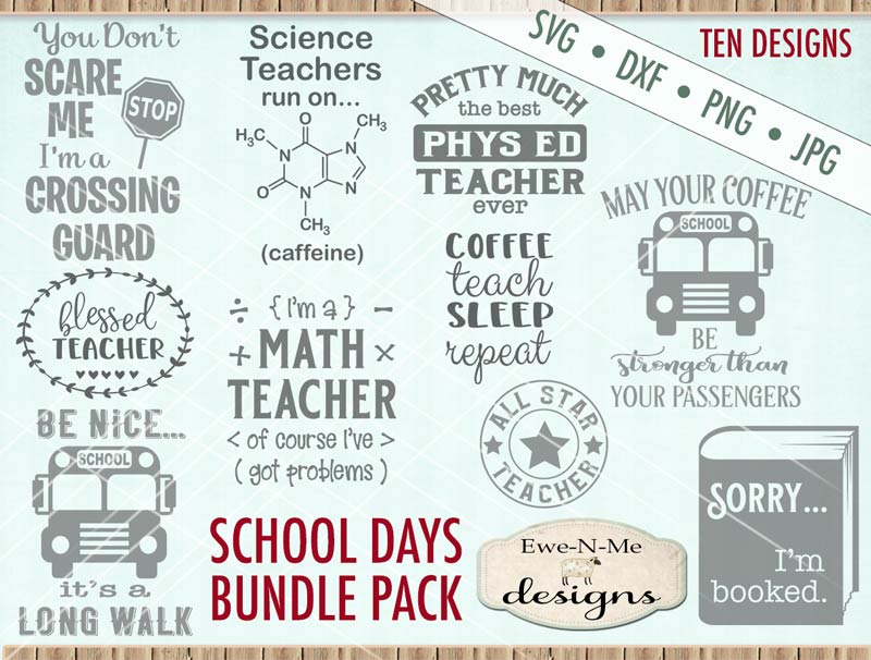 School Days Bundle - SVG
