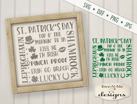 St Patricks Day Subway Design - SVG