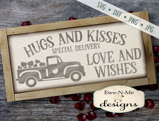 Special Delivery Valentine Truck - SVG