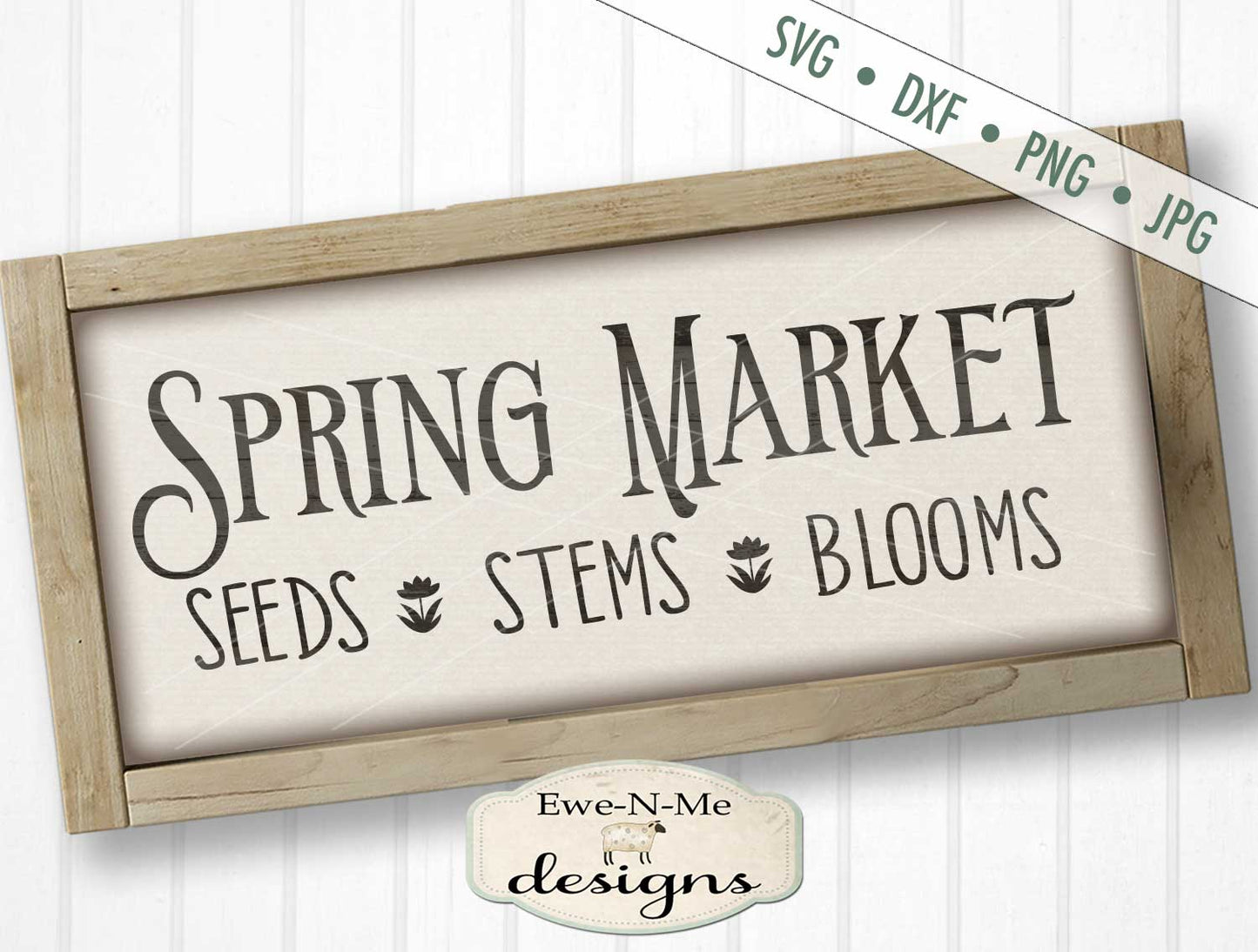 Spring Market Seeds Stems Blooms - SVG