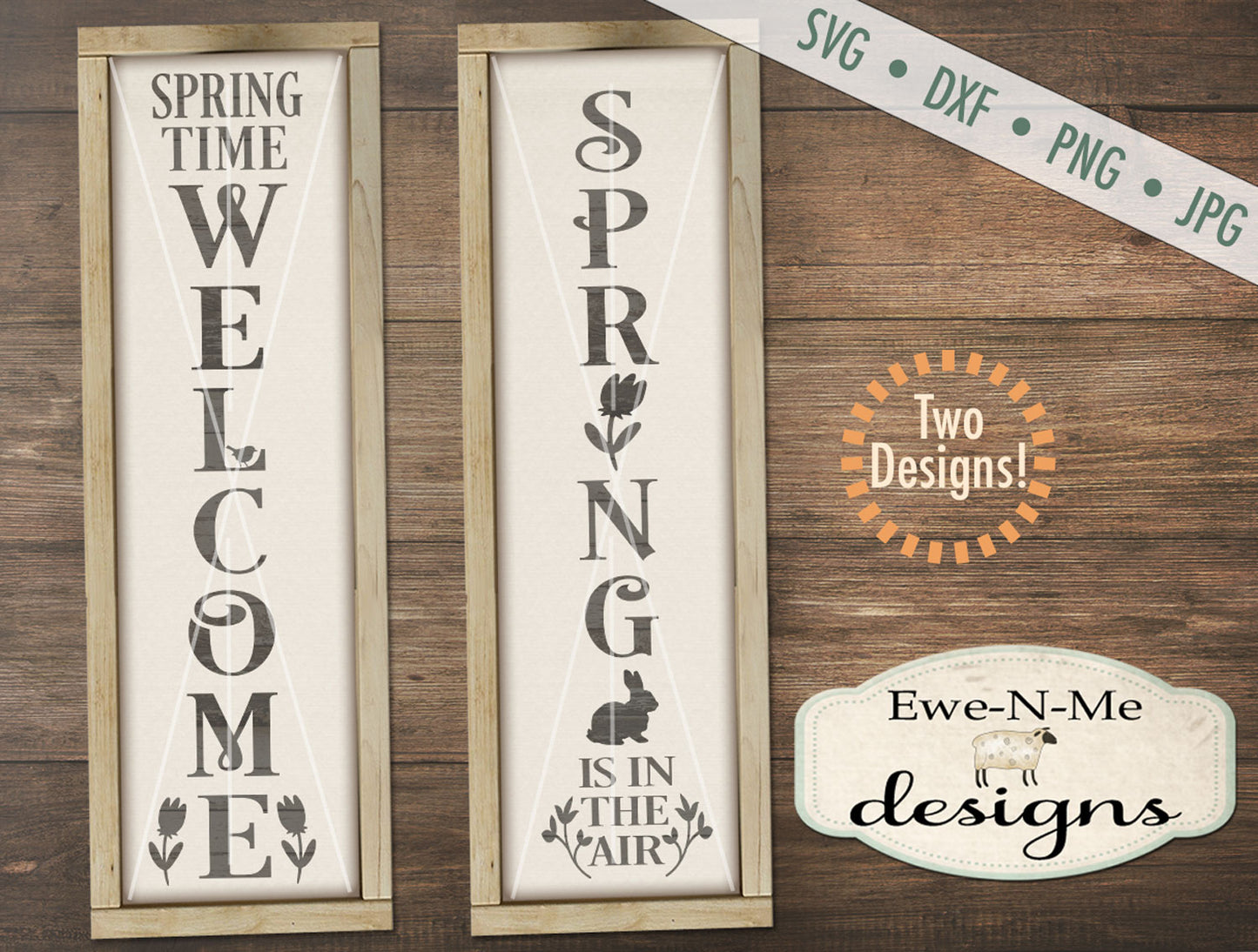 Spring Welcome and Spring In The Air Vertical - SVG