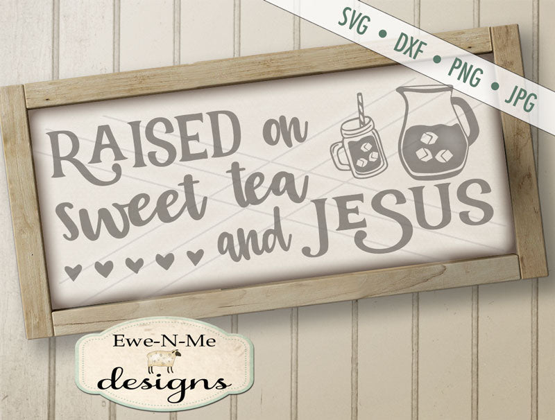 Sweet Tea and Jesus (horizontal) - SVG
