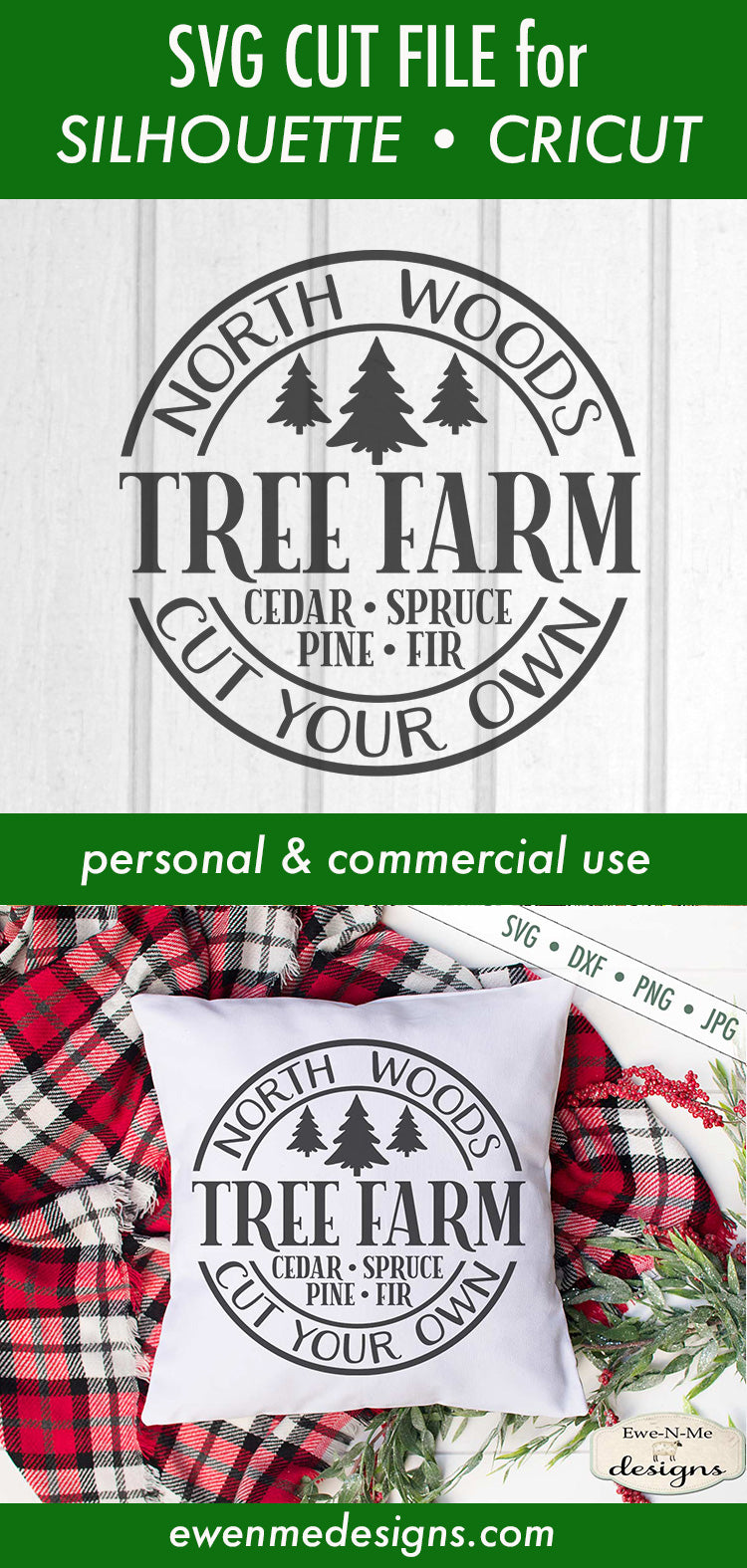 North Woods Tree Farm - Christmas - SVG