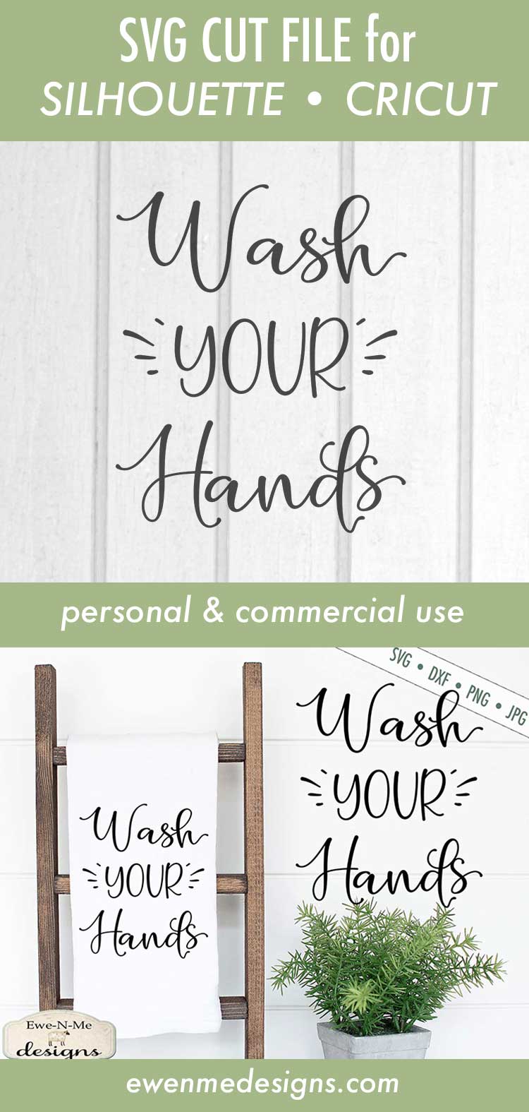Wash Your Hands - Bathroom - SVG