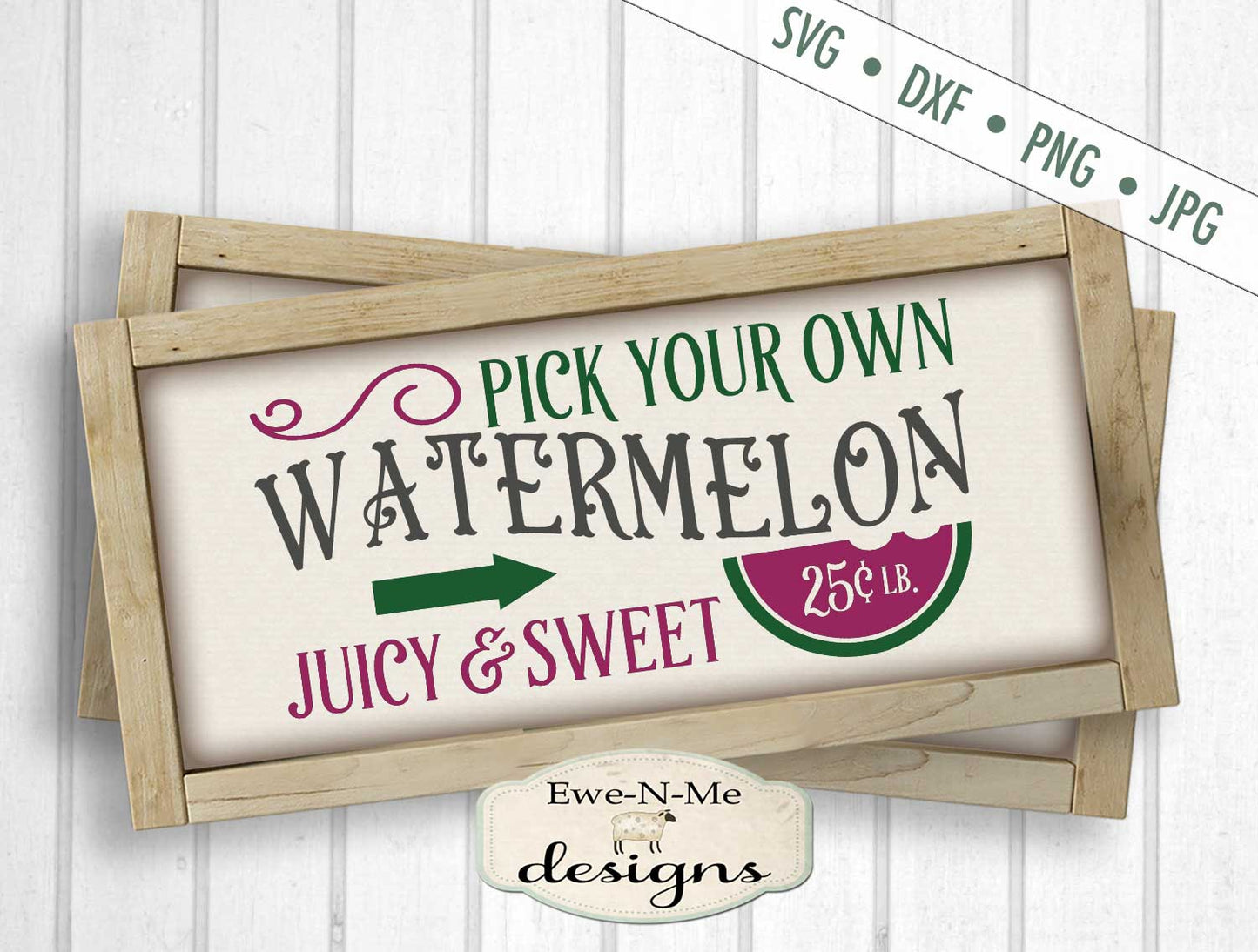 Watermelon - Pick Your Own - SVG