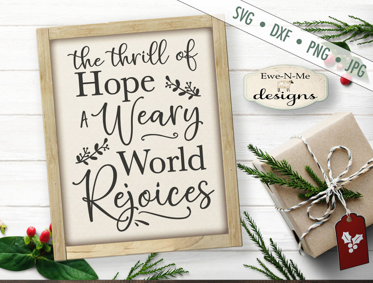 Weary World Rejoices - SVG