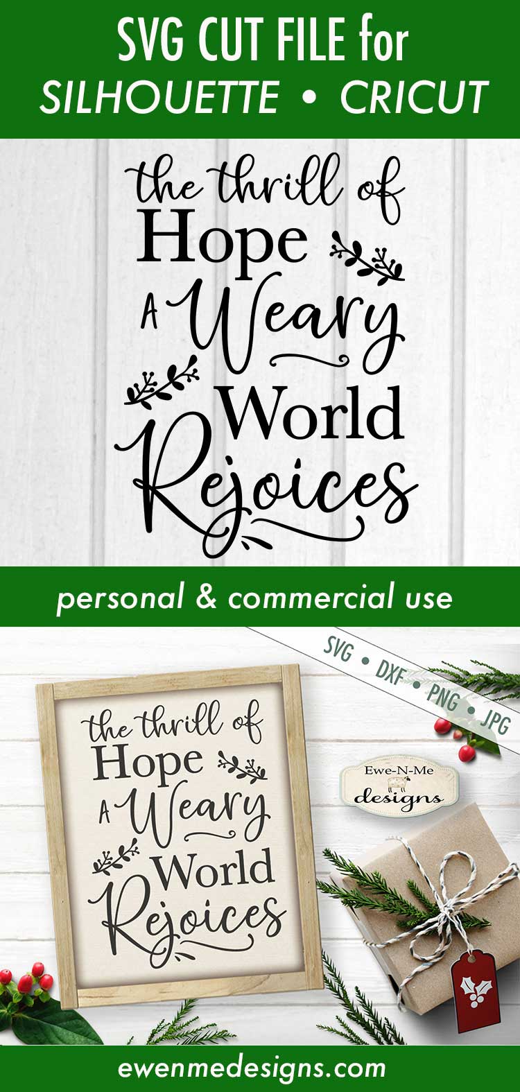 Weary World Rejoices - SVG