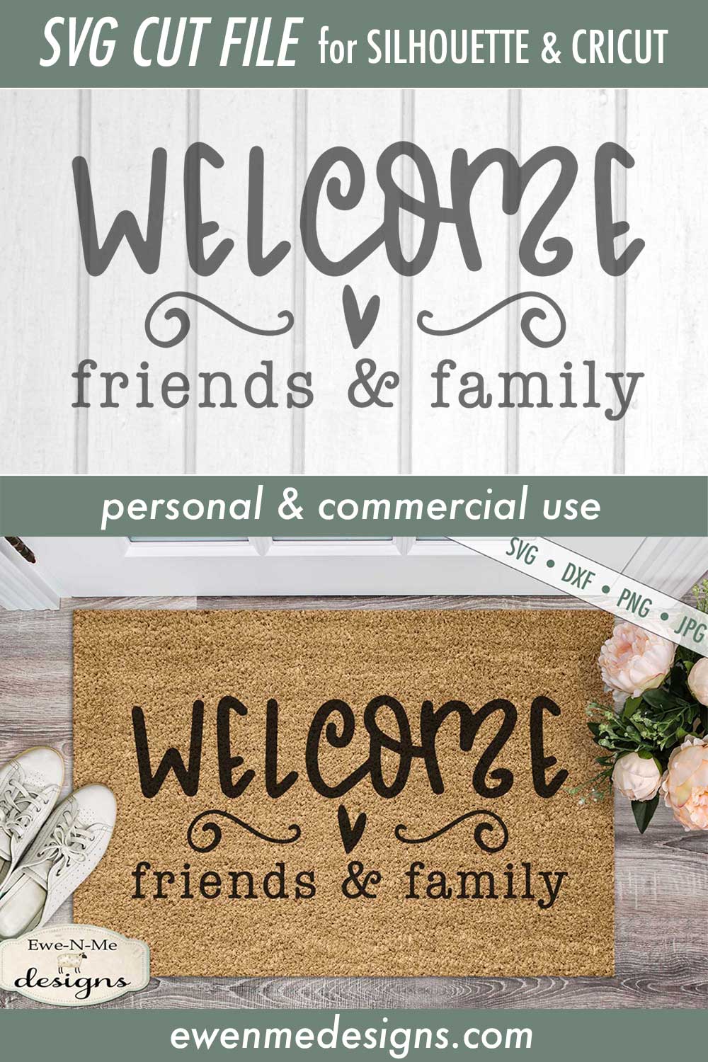 Welcome Friends and Family - Doormat - SVG