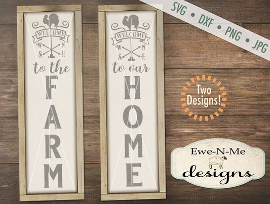Welcome Weathervane - Home Farm  - SVG