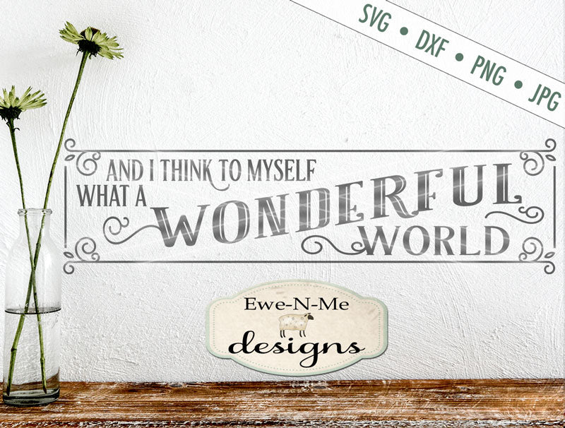 What A Wonderful World - SVG