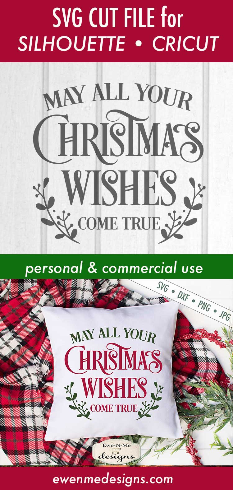 May Your Christmas Wishes Come True - SVG
