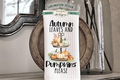 Fall Tiered Tray - Bundle of 5 - Kitchen Towel Sublimation Designs