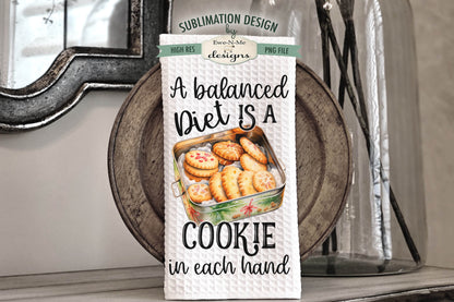 Christmas Cookies in Tins - Kitchen Towel Sublimation Designs
