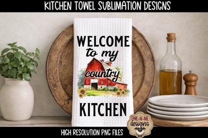 Funny Farm Animals - Bundle of 5 - Kitchen Towel Sublimation Designs (Copy)