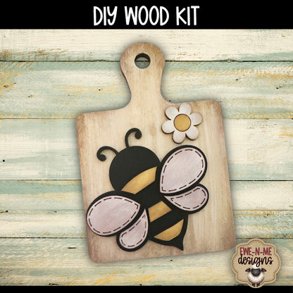 Bee and Daisy Cutting Board Mini Sign | DIY WOOD KIT