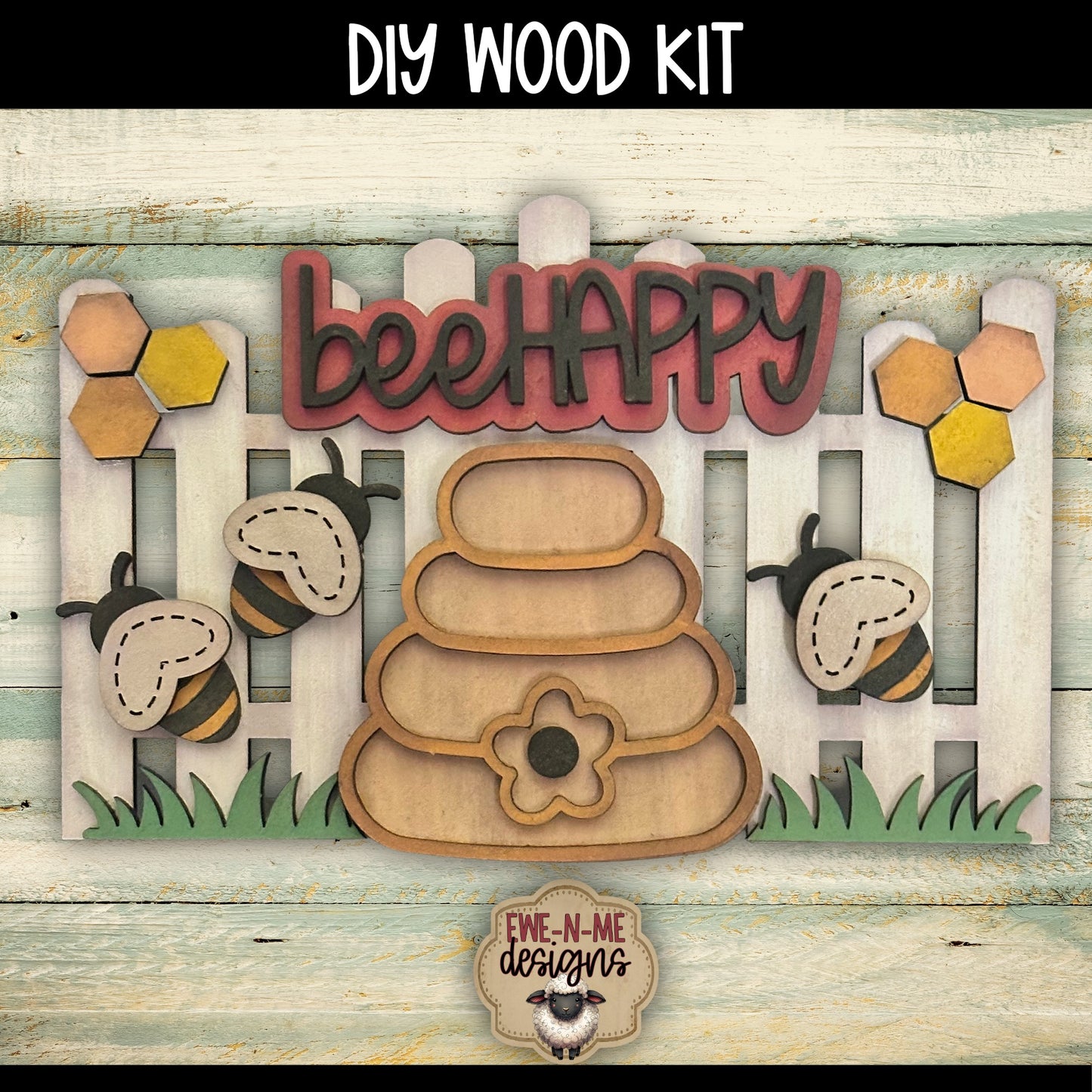 Bee Happy Fence | DIY WOOD KIT