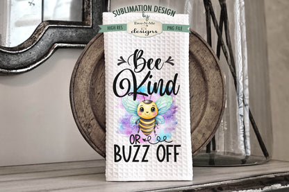 Cute Bees Bee Kind  - Kitchen Towel Sublimation Designs
