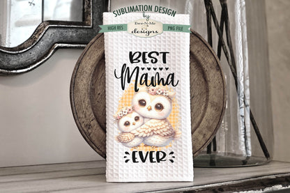Best Mama Ever Baby Animals - Bundle of 5 - Kitchen Towel Sublimation Designs