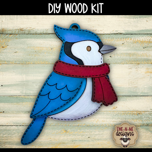 Blue Jay Ornament | DIY WOOD KIT