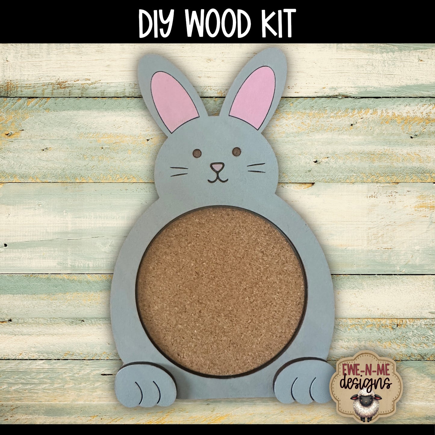 Bunny Cork Coaster | DIY WOOD KIT