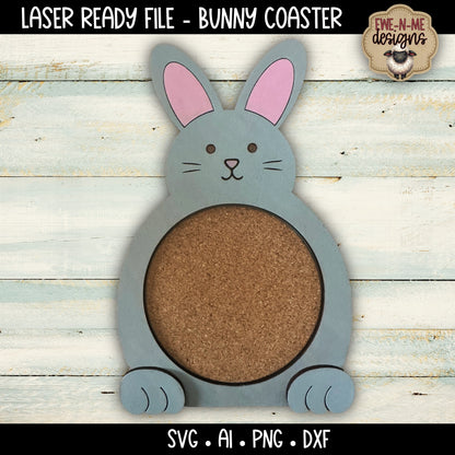 Bunny Cork Coaster | Laser Cut SVG File