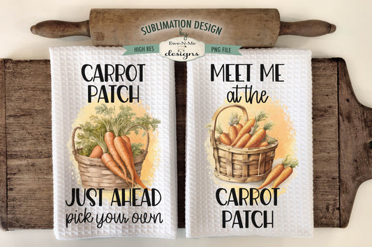 Carrot Patch - Kitchen Towel Sublimation Designs