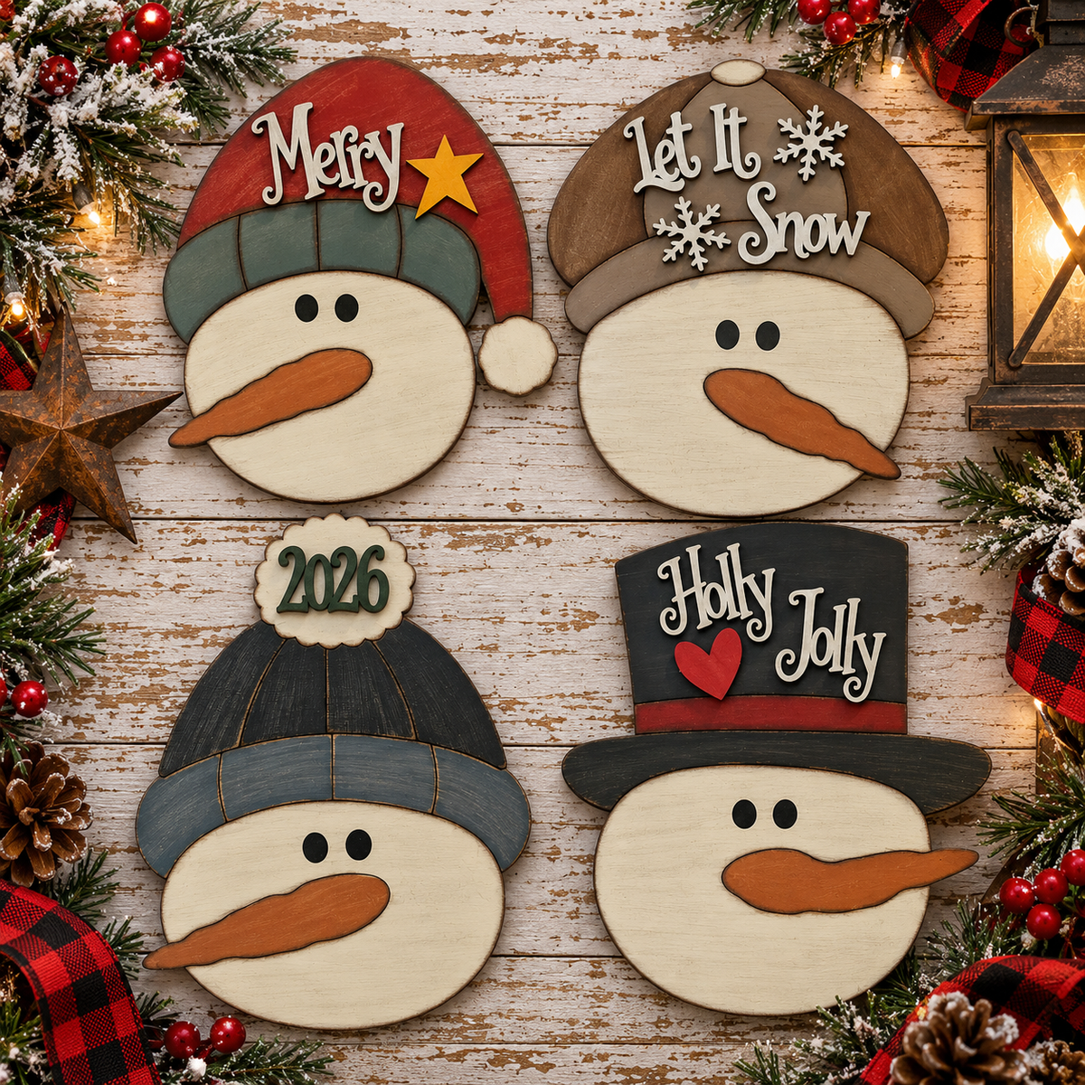Christmas Words and Icons Bundle | Laser Cut SVG Files