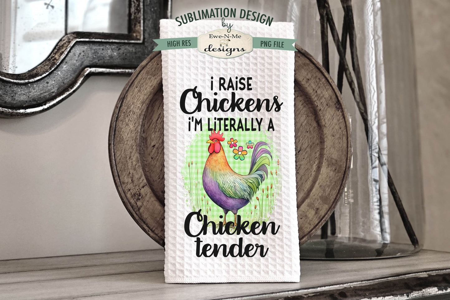 Funny Chickens - Kitchen Towel Sublimation Designs