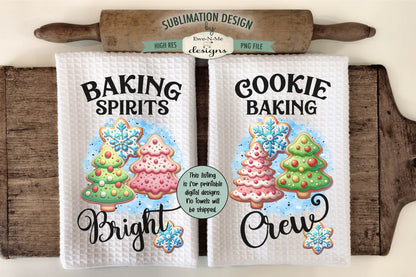 Holiday Baking - Bundle of 16 - Kitchen Towel Sublimation Designs