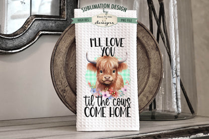 Funny Highland Cows - Bundle of 5 - Kitchen Towel Sublimation Designs