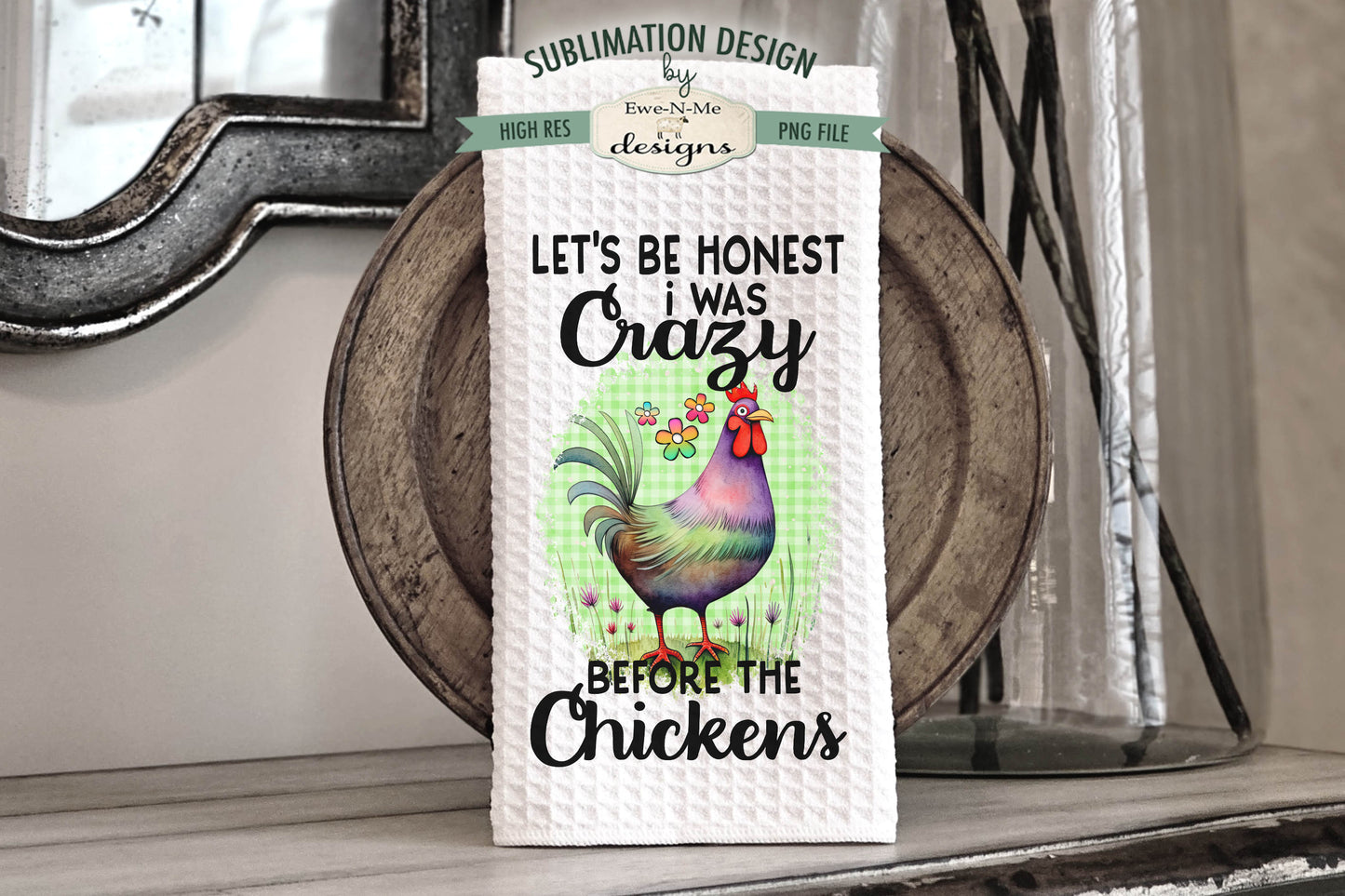 Funny Chickens - Kitchen Towel Sublimation Designs