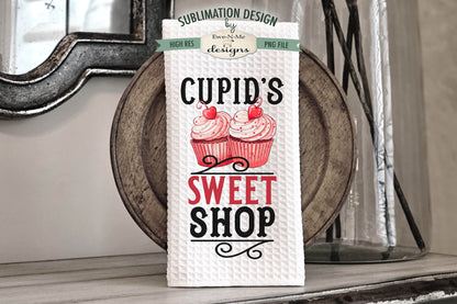 Cupids Coffee Shop Cupids Sweet Shop - Kitchen Towel Sublimation Designs