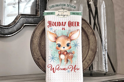 Holiday Critters - Bundle of 5 - Kitchen Towel Sublimation Designs