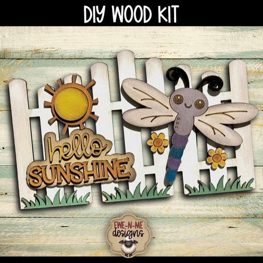 Dragonfly Sunshine Fence | DIY WOOD KIT