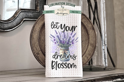 Assorted Flowers In Mason Jars - Bundle of 10 - Kitchen Towel Sublimation Designs