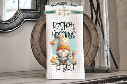 Easter Gnome - Kitchen Towel Sublimation Designs