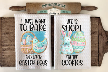 Easter Cookies - Kitchen Towel Sublimation Designs