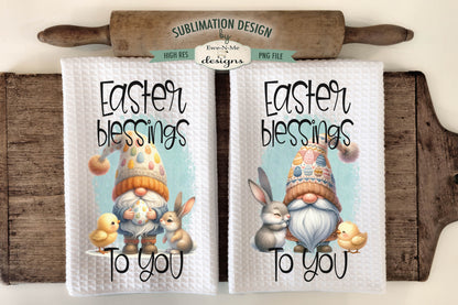 Easter Gnome - Kitchen Towel Sublimation Designs