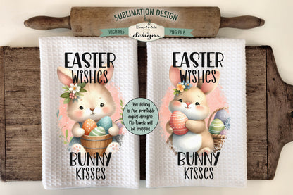Easter Towel Designs - Bundle of 16 - Kitchen Towel Sublimation Designs
