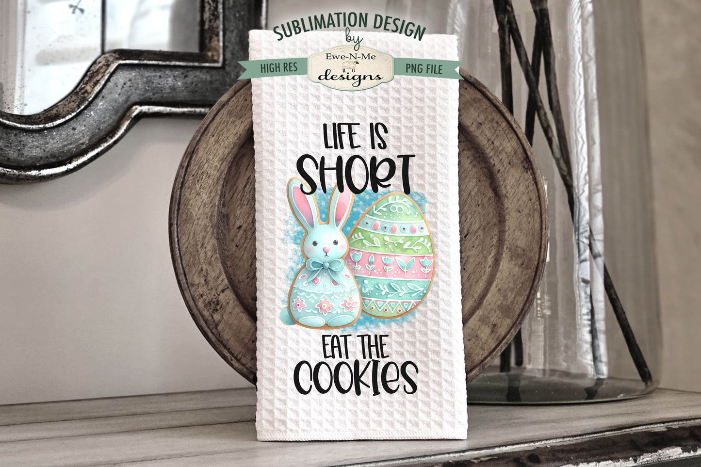 Easter Cookies - Kitchen Towel Sublimation Designs