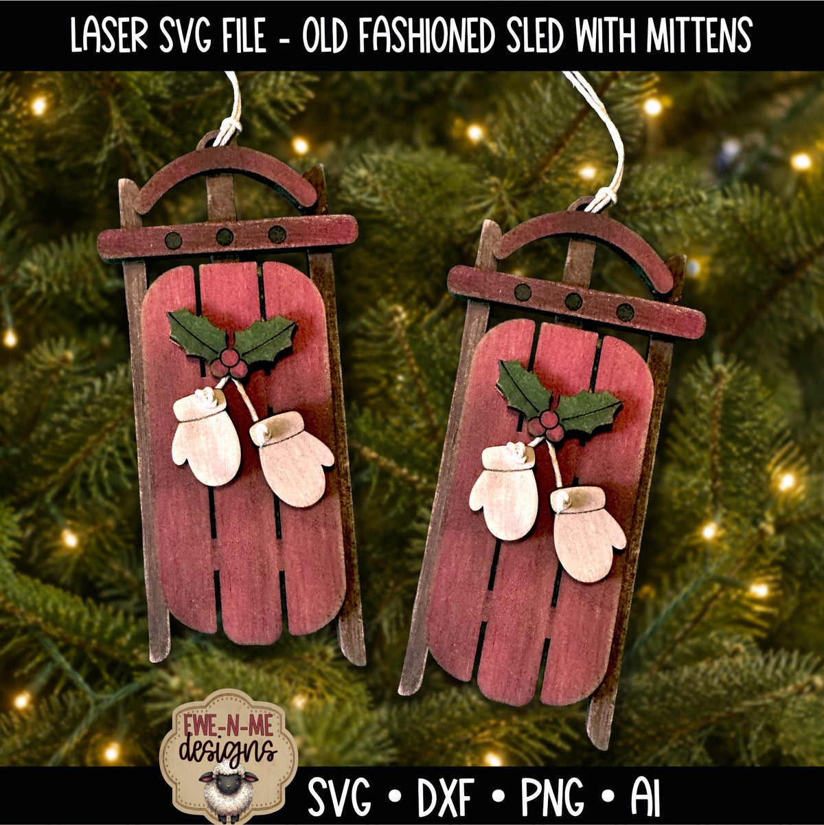 Vintage Ornament Bundle | Laser Cut SVG Files