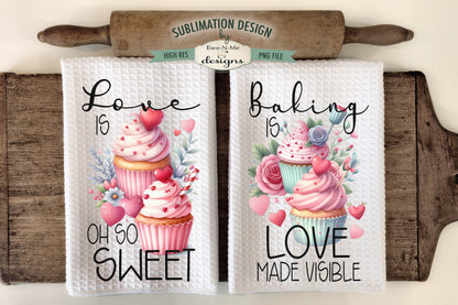 Valentines Day Designs - Bundle of 16 - Kitchen Towel Sublimation Designs