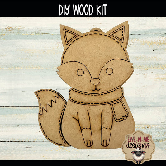Woodland Fox Ornament | DIY WOOD KIT