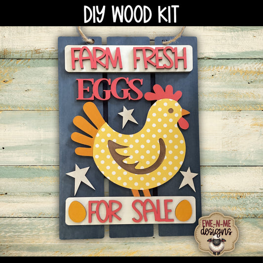Farm Fresh Eggs Sign | DIY WOOD KIT