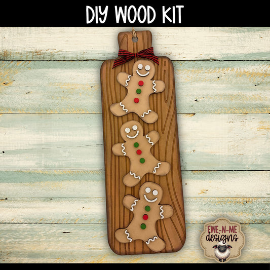 Gingerbread Cutting Board Wood Sign | DIY WOOD KIT