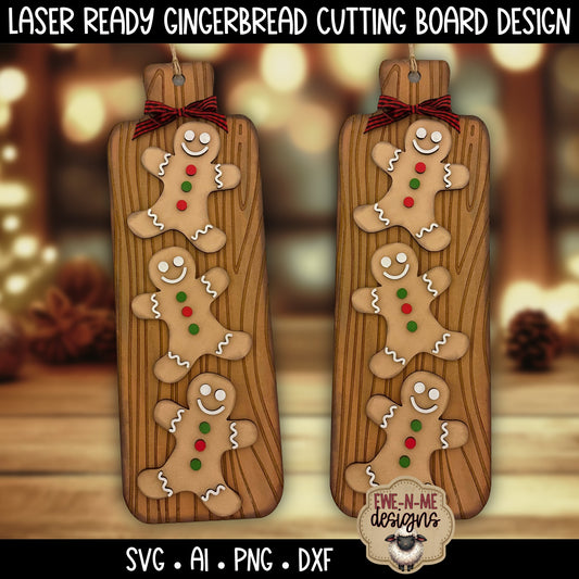 Gingerbread Cookie Board | Laser Cut SVG File