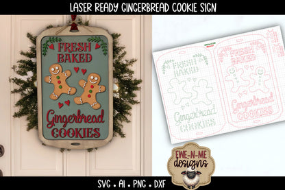Fresh Baked Gingerbread Sign | Laser Cut SVG File