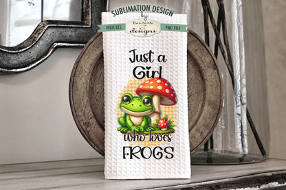 Frogs and Mushrooms - Kitchen Towel Sublimation Designs