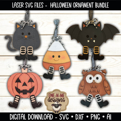 Halloween Ornament Bundle | Layered Laser Cut SVG Files