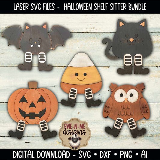 Halloween Shelf Sitter Bundle | Layered Laser Cut SVG Files